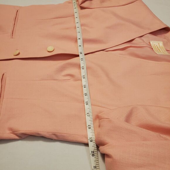 New Vintage Pendleton Silk Blend 2 Piece Midi Skirt Suit Sz 10/12 Pink Spring - Picture 10 of 16